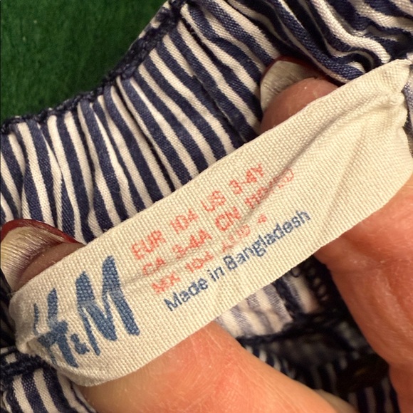 3T boys Bluey set, George checkered set H&M striped shorts - Picture 6 of 9